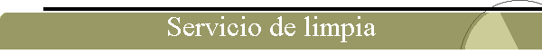 Servicio de limpia